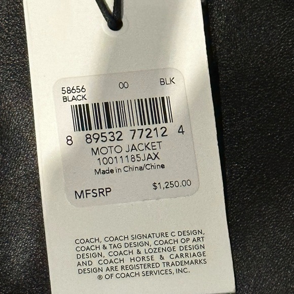 Coach leather moto jacket - Picture 7 of 8